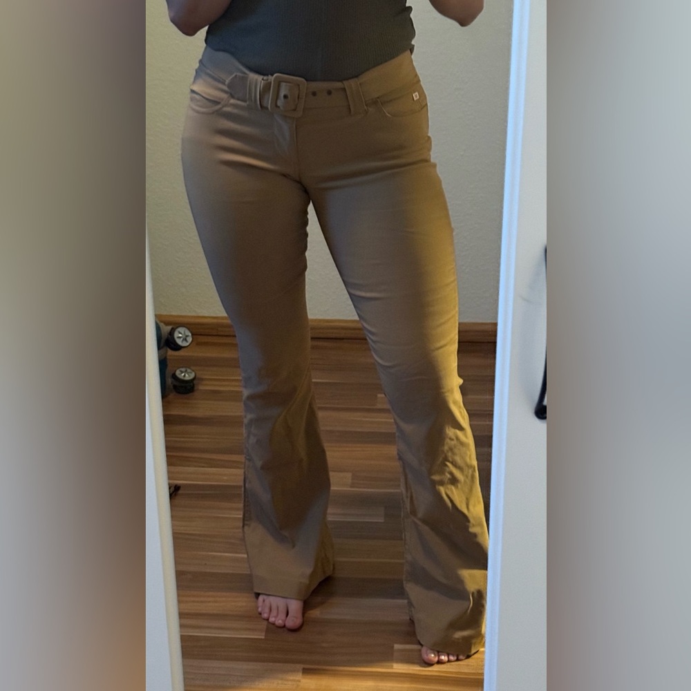 Miss Sixty Tan Boot Cut Flare Pants